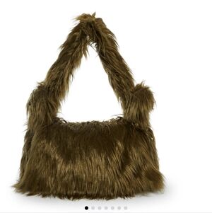 Dolls Kill Delia's Case Of The Grumpies Fuzzy XXL Messenger Bag - Green